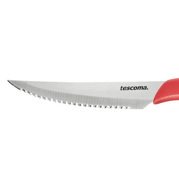 К-т ножове за стек 6 бр., Tescoma Presto, червен 12 cm